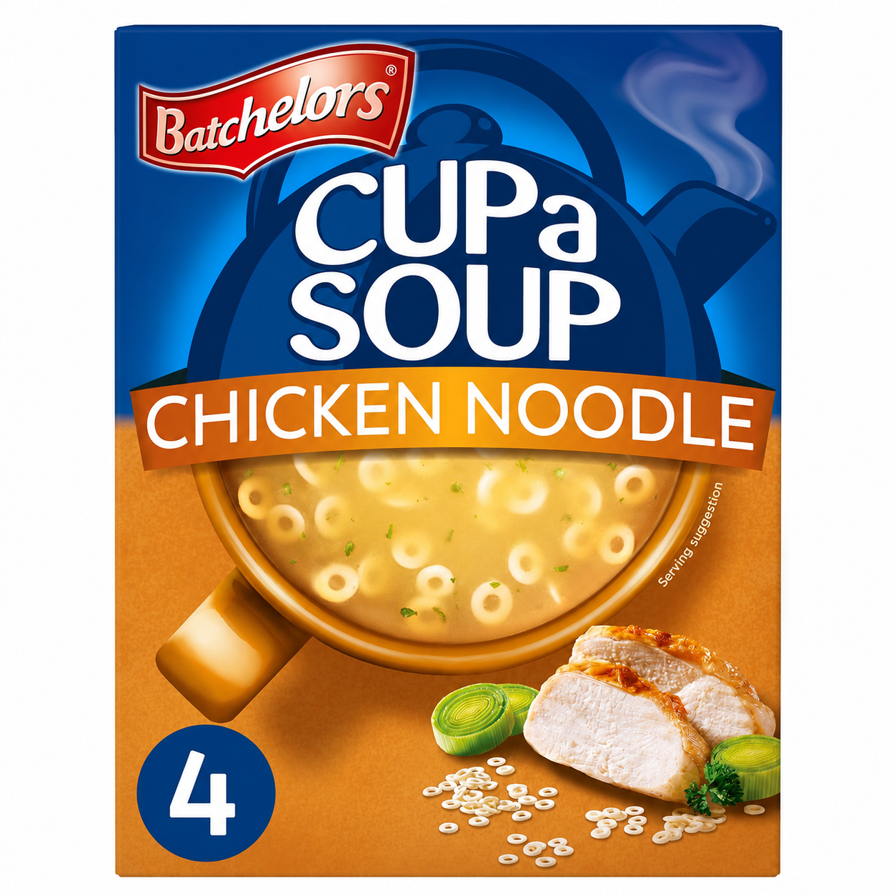 Batchelor's Cup-A-Soup Chicken Noodle Flavour (4 Cups) Imported From UK - Nosh Products