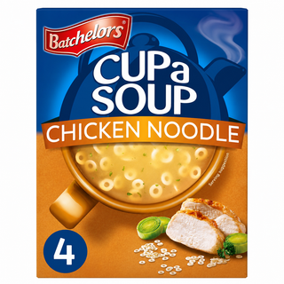 Batchelor's Cup-A-Soup Chicken Noodle Flavour (4 Cups) Imported From UK