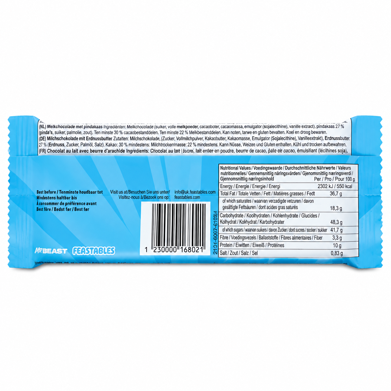 Feastables Peanut Butter Chocolate 60gm Imported From USA - Nosh Products