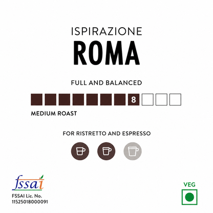 Nespresso Pods Sleeve Roma (10 Pods)  Imported From Switzerland - Nosh Products
