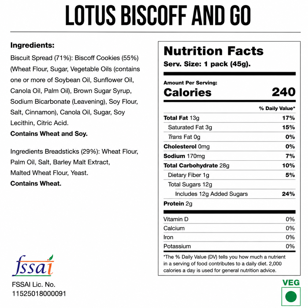 Lotus BIscoff And Go 45gm Imported From Belgium - Nosh Products