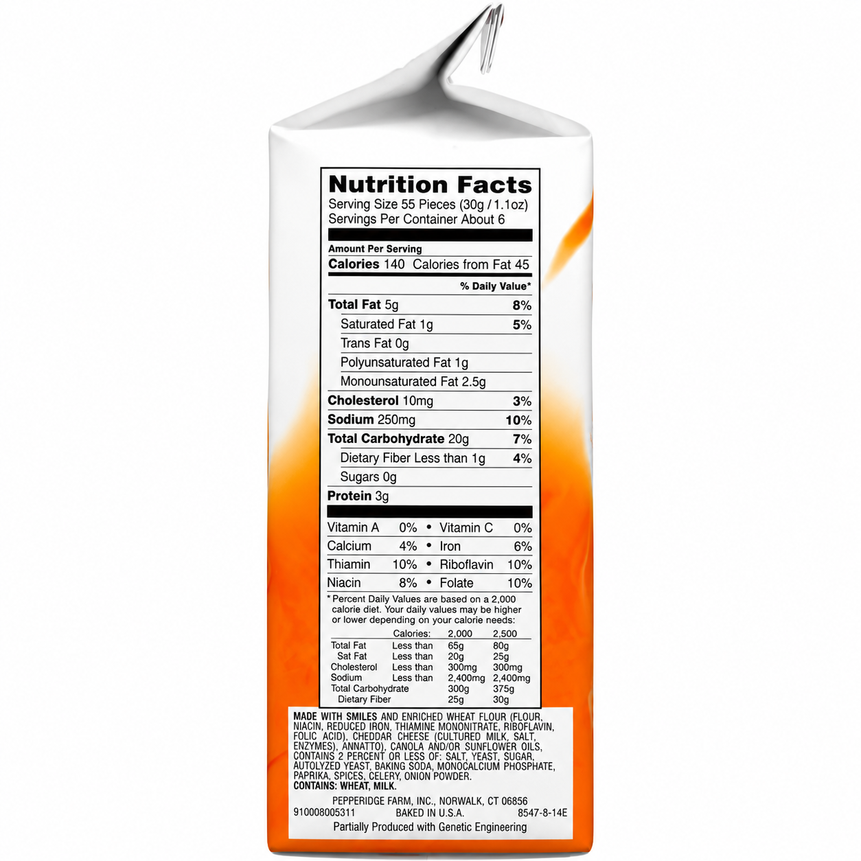 Pepperidge Farm Goldfish Baked Crackers Cheddar 187gm Imported From USA - Nosh Products