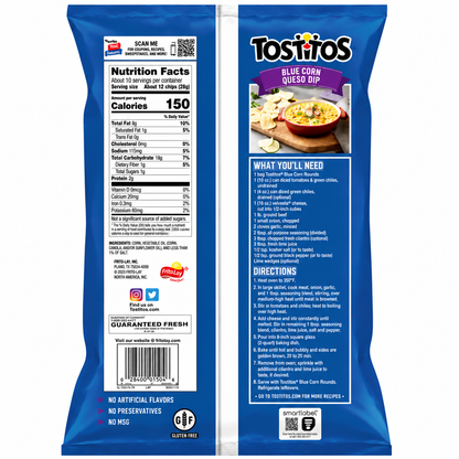 Tostitos Original Restaurant Style Nachos 283gm Imported From USA - Nosh Products