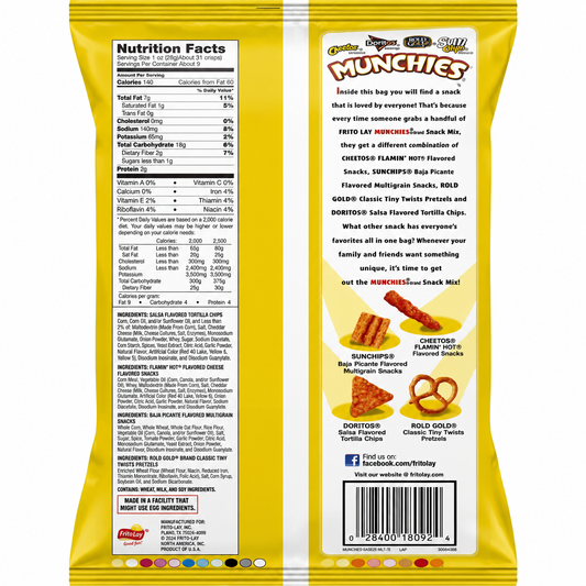 Munchies Flaming Hot 262gm Imported From USA - Nosh Products