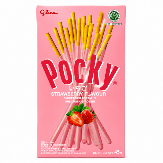 Pocky Sticks Strawberry 45gm Imported From Asia - Nosh Products