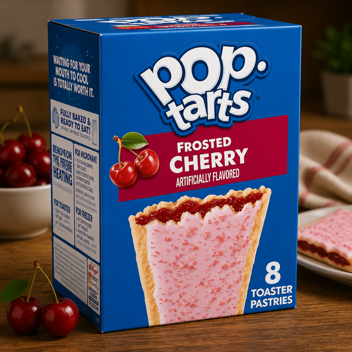 Kellogg's Pop Tart Frosted Cherry 384gm Imported From USA - Nosh Products