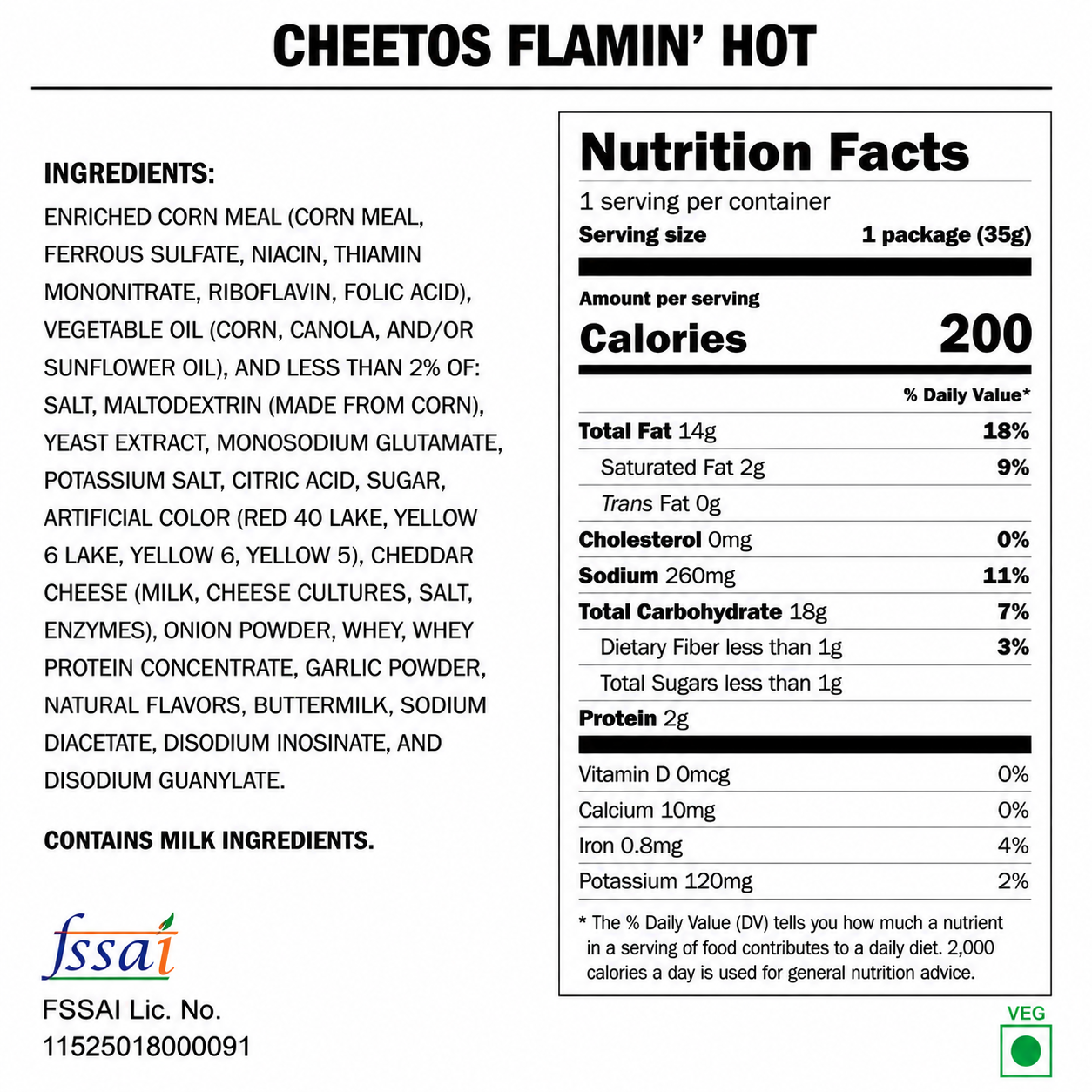 Cheetos Flaming Hot 35gm Imported From USA