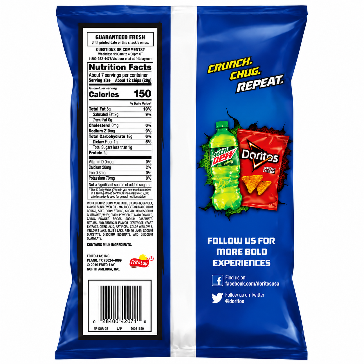 Doritos Cool Ranch Nachos 198gm Imported From USA - Nosh Products