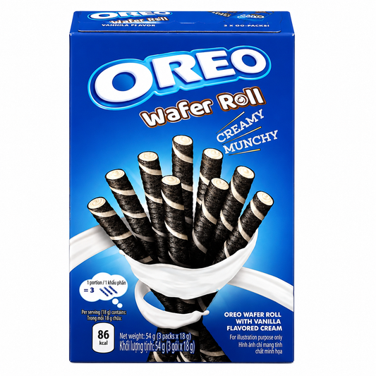 Oreo Dutch Wafer Roll Vanilla 50gm Imported From Asia - Nosh Products
