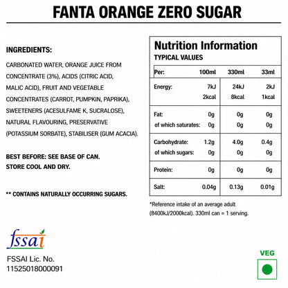Fanta Orange Zero Sugar And 7up Peach And Pineapple Bundle Pack