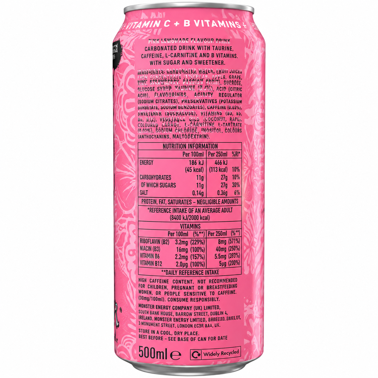 Monster Energy Drink Pipeline Punch 500ml Imported From UK