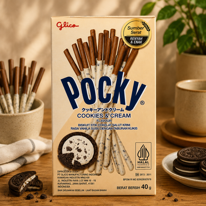 Pocky Sticks Cookies and Cream 40gm Imported From Asia