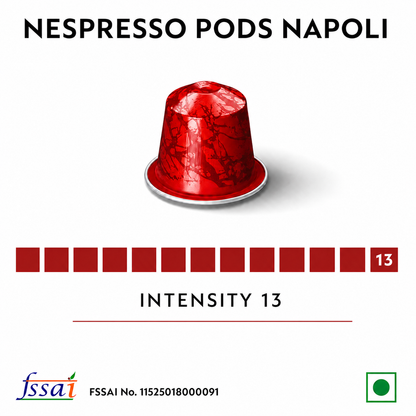 Nespresso Pods Sleeve Napoli (10 Pods)  Imported From Switzerland - Nosh Products