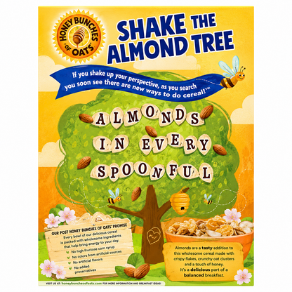 Post Honey Bunch Of Oats With Real Almonds Cereal 340gm Imported From USA - Nosh Products