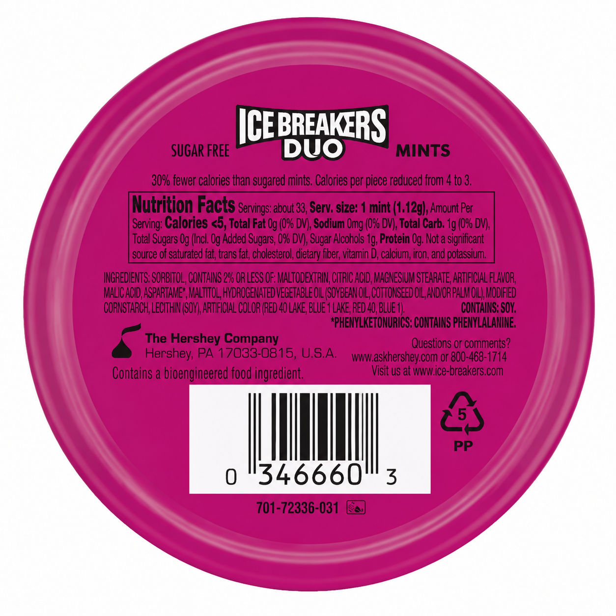 Icebreakers Mints Raspberry Mint 42gm Imported From USA - Nosh Products