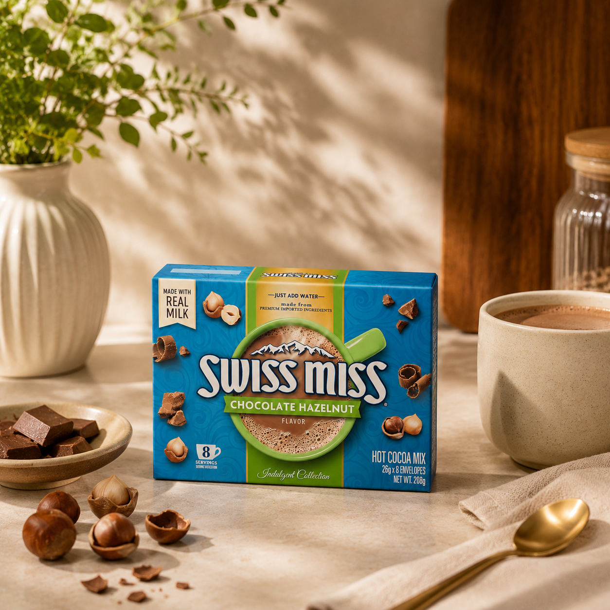 Swiss Miss Hot Chocolate Hazelnut 208gm Imported From USA - Nosh Products