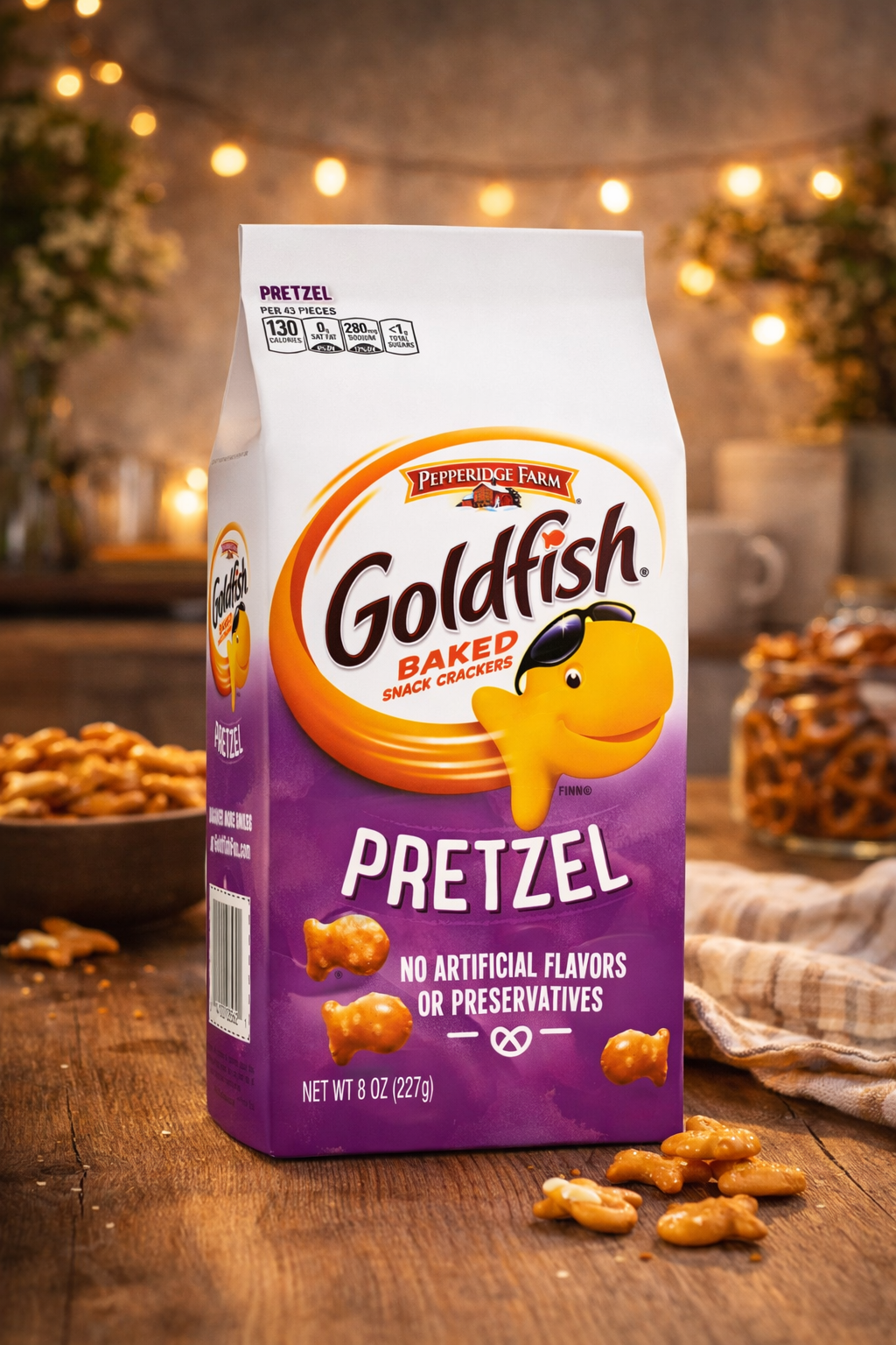Pepperidge Farm Goldfish Baked Crackers Pretzel 187gm - Nosh Products