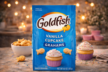 Pepperidge Farm Goldfish Baked Crackers Vanilla Cupcake 187gm - Nosh Products