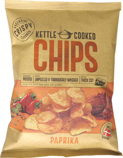 Kettle Cooked Chips Paprika 150gm - Nosh Products
