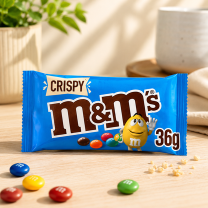 M&M Crispy 36gm (Pack of 24) Imported From USA
