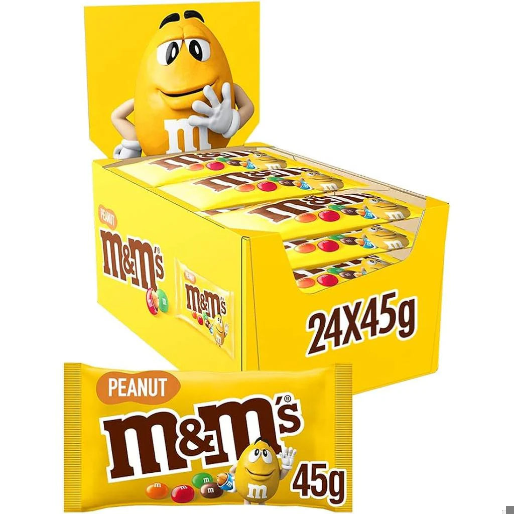 M&M Peanut Chocolate 45gm (Pack of 24)