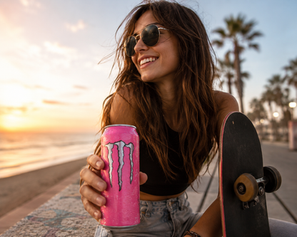 Monster Energy Drink Ultra Rosa Zero Sugar 500ml (Pack Of 4) Imported From UK - Nosh Products