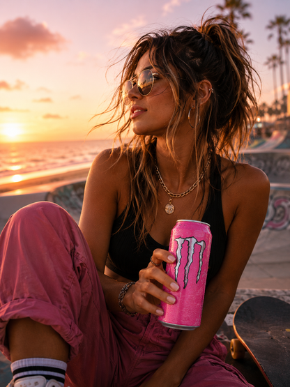 Monster Energy Drink Ultra Rosa Zero Sugar 500ml (Pack Of 4) Imported From UK - Nosh Products