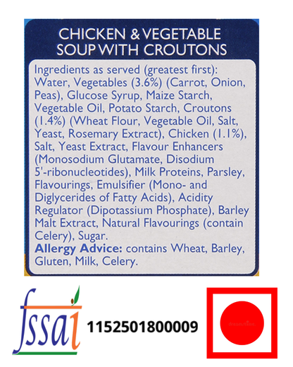 Batchelor's Cup-A-Soup Chicken And Vegetables With Croutons (4 Cups) - Nosh Products