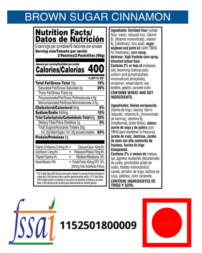 Kellogg's Pop Tart Frosted Brown Sugar Cinnamon 384gm - Nosh Products