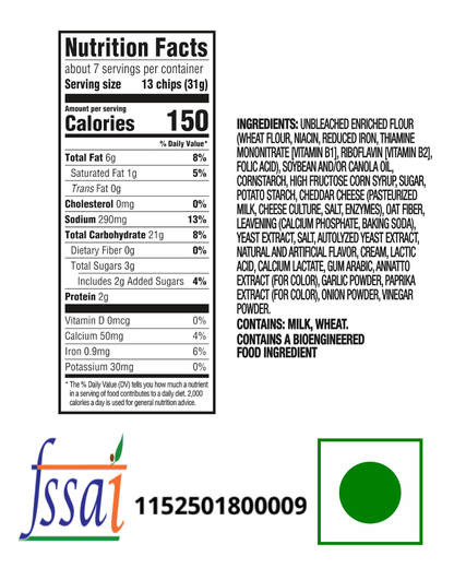 Ritz Toasted Chips Cheddar 229gm - Nosh Products