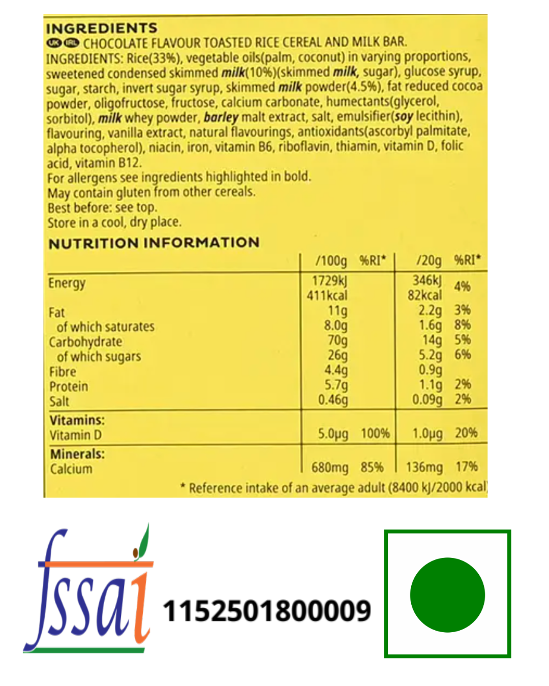 Kellogg's Coco Pop Bars 150gm
