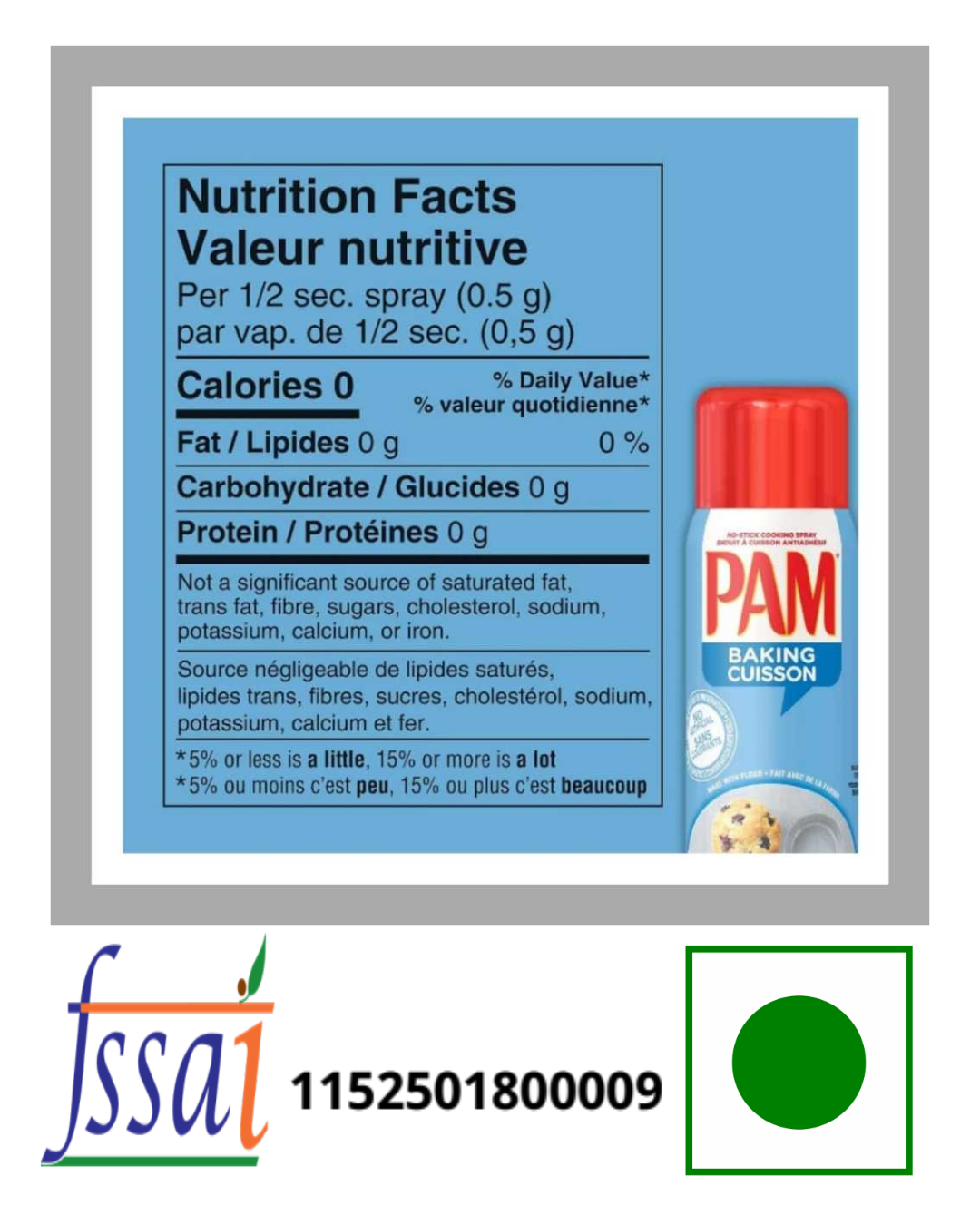 Pam Spray Baking 170gm - Nosh Products