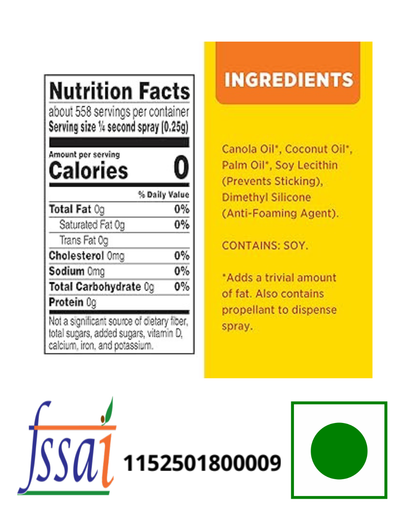 Pam Spray Original 170gm - Nosh Products