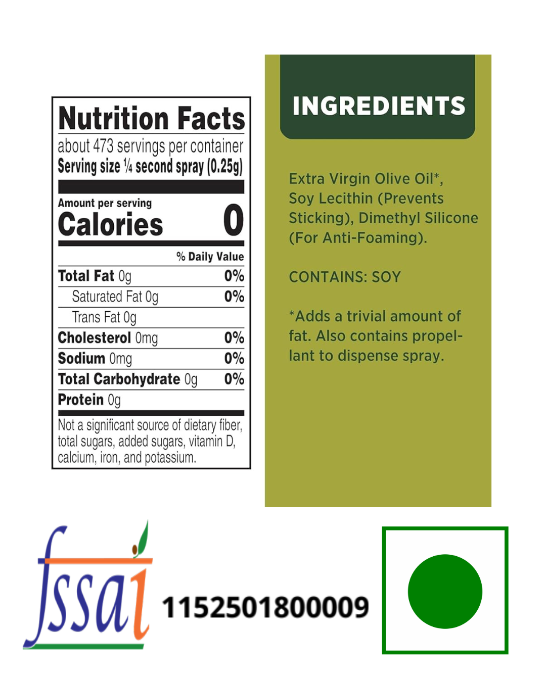 Pam Spray Olive Oil 170gm - Nosh Products