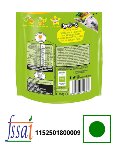 Rowntrees Randoms Candy 120gm Imported From UK - Nosh Products