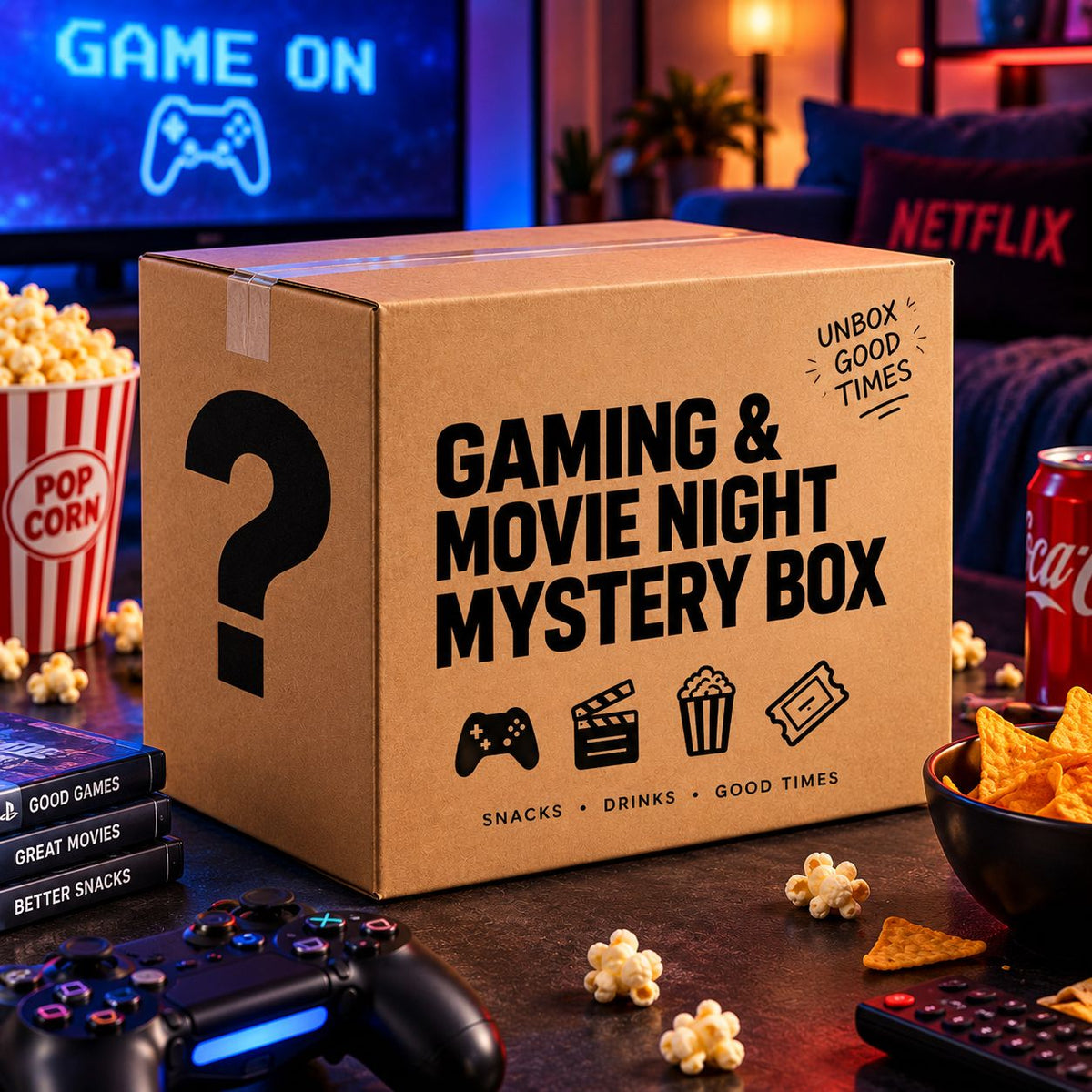 Gaming And Movie Night Mystery Box