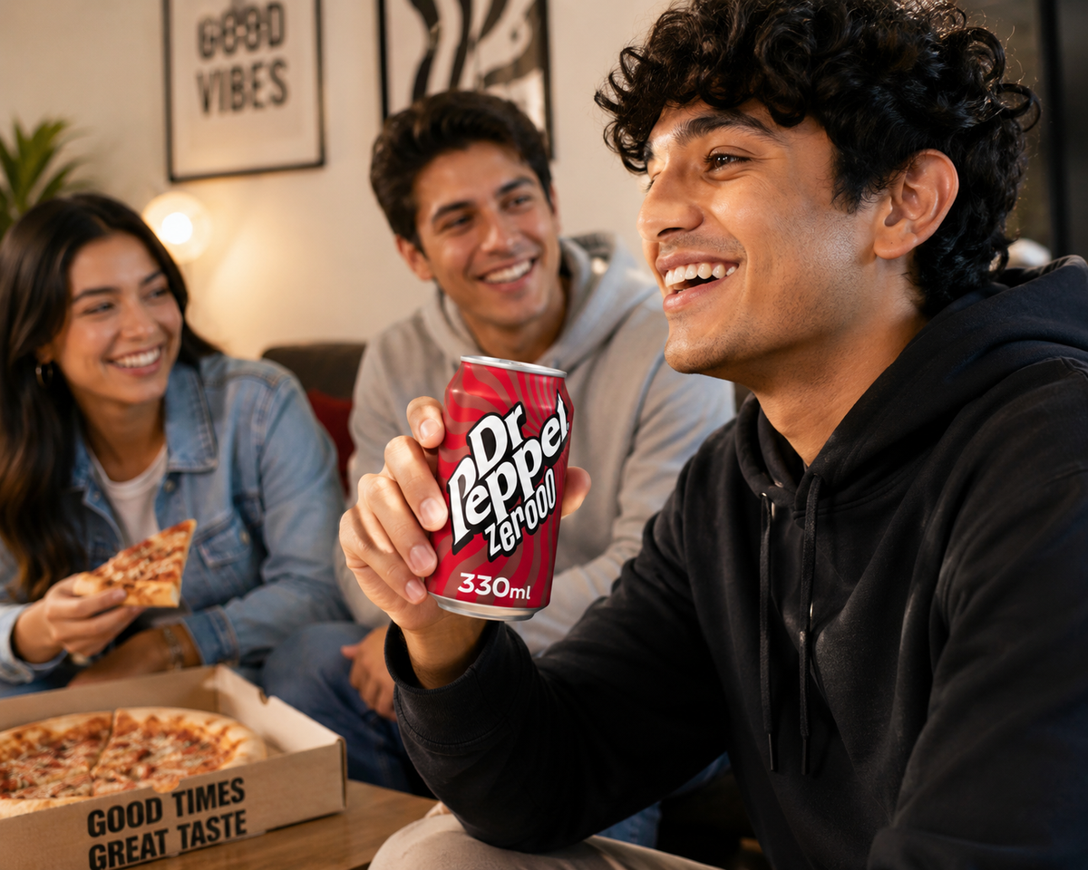 Dr Pepper Zero Soda 330ml Imported From UK - Nosh Products