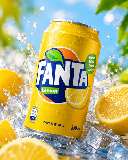 Fanta Lemon Soda 330ml Imported From UK - Nosh Products
