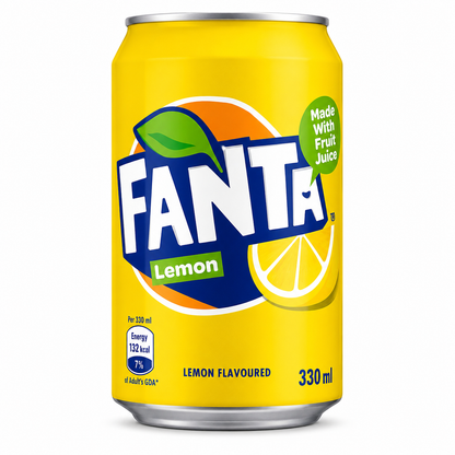 Fanta Lemon Soda 330ml Imported From UK - Nosh Products