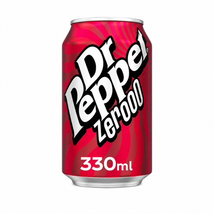 Dr Pepper Zero Soda 330ml Imported From UK - Nosh Products