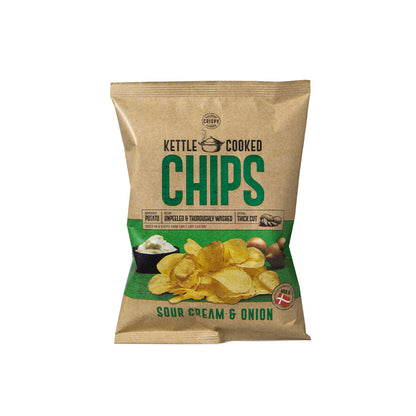 Kettle Cooked Chips Sour Cream And Onion 150gm - Nosh Products