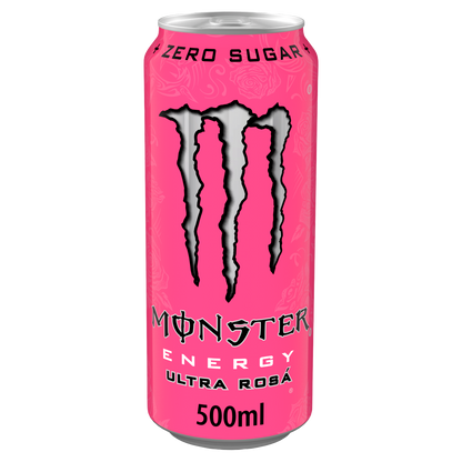 Monster Energy Drink Ultra Rosa Zero Sugar 500ml (Pack Of 4)