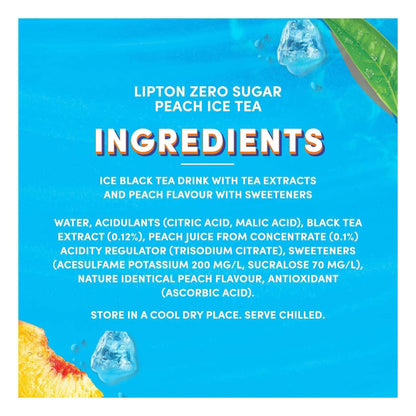 Lipton Iced Tea Peach Zero Sugar 330ml