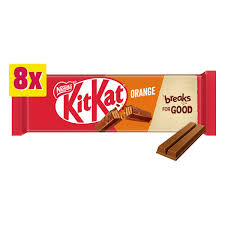 Kit Kat 2 Finger Pack Of 8 Orange