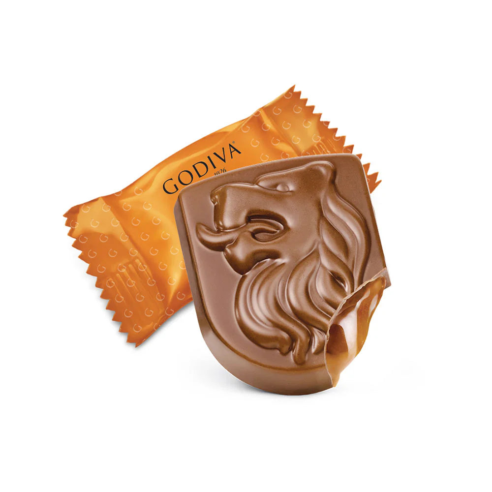 Godiva Masterpiece Milk Chocolate Lion Caramel Gift Box 119gm - Nosh Products