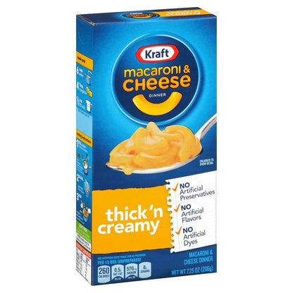 Kraft Macaroni And Cheese Thick And Creamy Dinner Box 206gm - Nosh Products