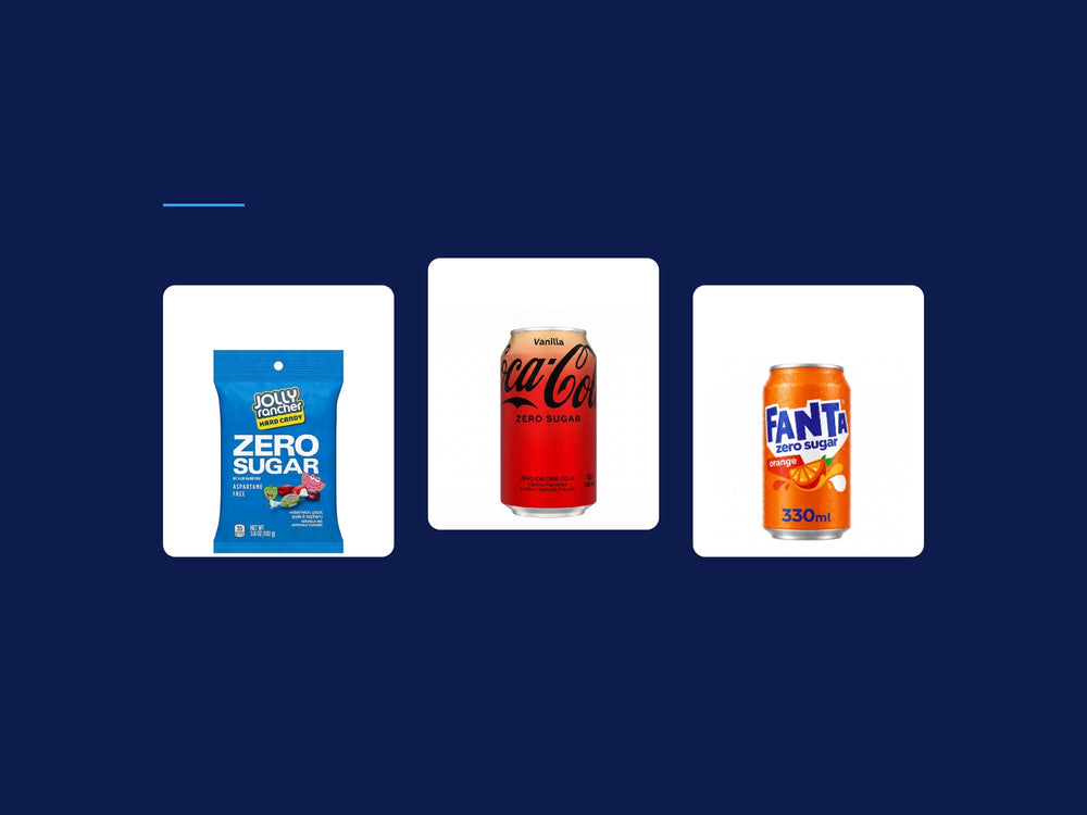 Imported zero sugar snacks and drinks from Nosh
