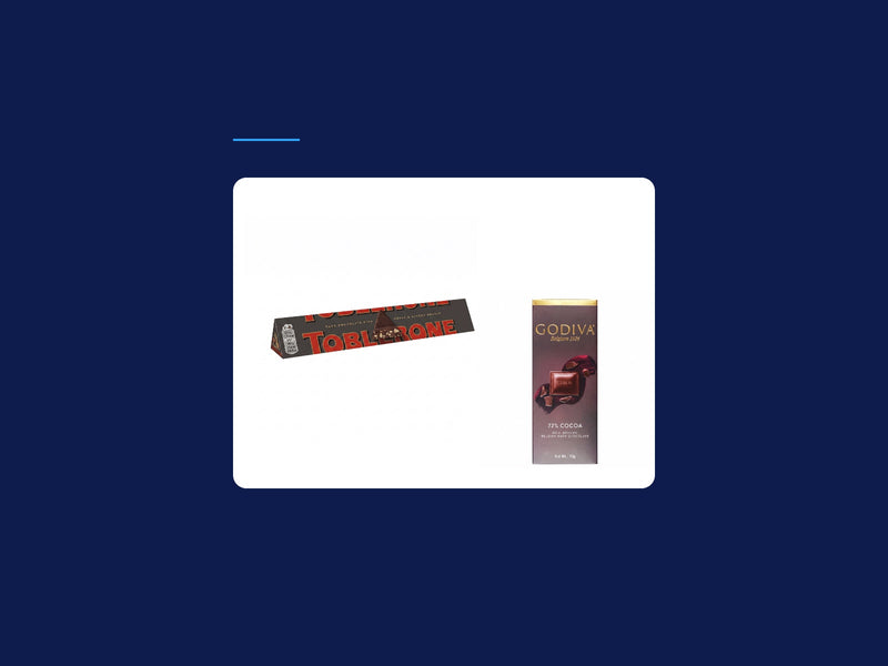 Dark chocolate selection at Nosh Gourmet Foods