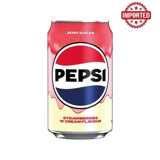 Pepsi Strawberries And Cream Soda Zero Sugar 330ml - Nosh Products