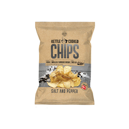 Kettle Cooked Chips Sea Salt And Black Pepper 150gm - Nosh Products